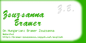 zsuzsanna bramer business card